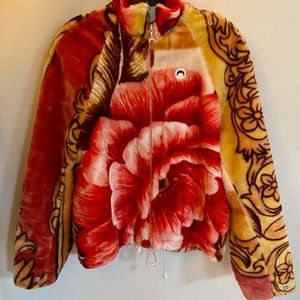 Marine Serre Women's Pink Printed Bomber Jacket.